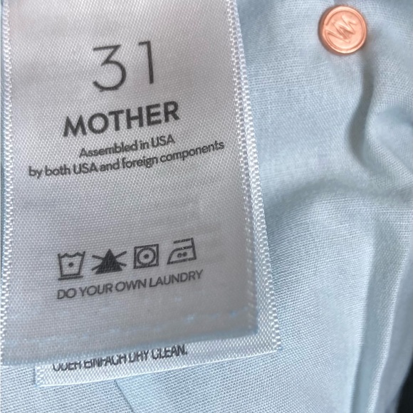 NWT MOTHER The Mid Rise Dazzler Ankle Fray Jeans Fancy Meeting You Here Wash 31 - Picture 12 of 15